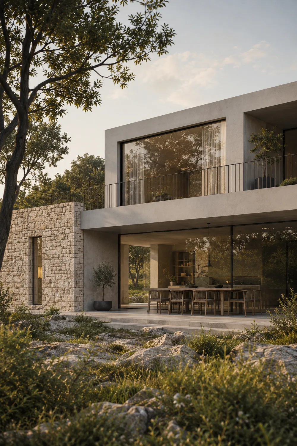 Moderne Villa mit nachhaltiger Architektur